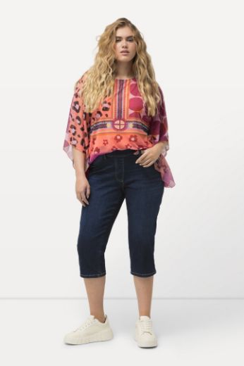Plus size veliki brojevi Hlače traper Capry za punije
