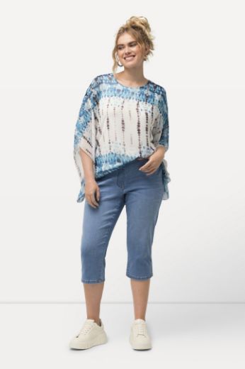 Plus size veliki brojevi Hlače traper Capry za punije