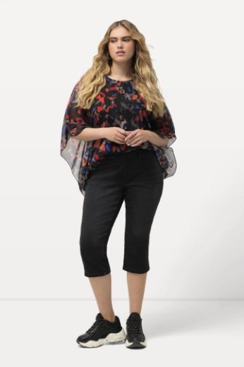 Plus size veliki brojevi Hlače traper Capry za punije