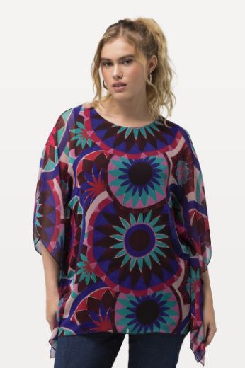 Plus size veliki brojevi Bluza dvoslojna spuštenih rukava za punije