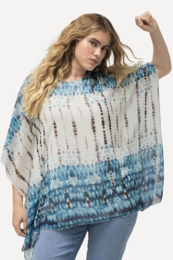 Plus size veliki brojevi Bluza dvoslojna spuštenih rukava za punije