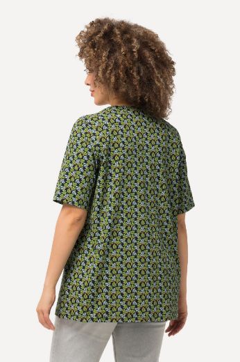 Plus size veliki brojevi Majica kratkih rukava V ovratnika s printom za punije