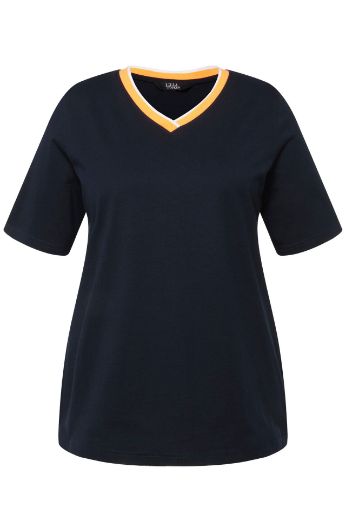 Plus size veliki brojevi Majica kratkih rukava V ovratnika za punije