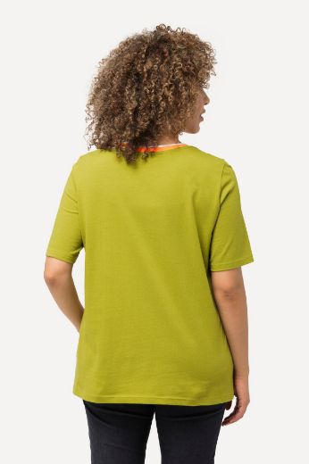 Plus size veliki brojevi Majica kratkih rukava V ovratnika za punije