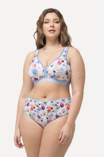 Plus size veliki brojevi Grudnjak minimizer s motivom nepravilnih krugova za punije