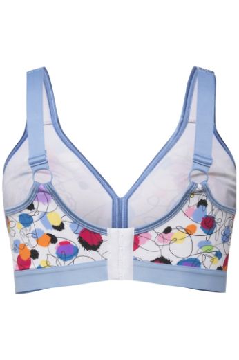 Plus size veliki brojevi Grudnjak minimizer s motivom nepravilnih krugova za punije