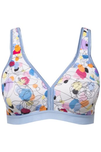 Plus size veliki brojevi Grudnjak minimizer s motivom nepravilnih krugova za punije