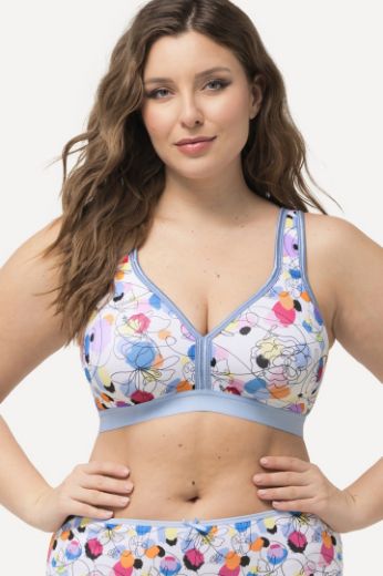 Plus size veliki brojevi Grudnjak minimizer s motivom nepravilnih krugova za punije