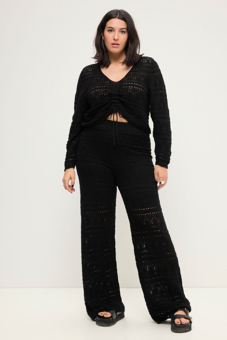 Plus size veliki brojevi Hlače pletene za punije