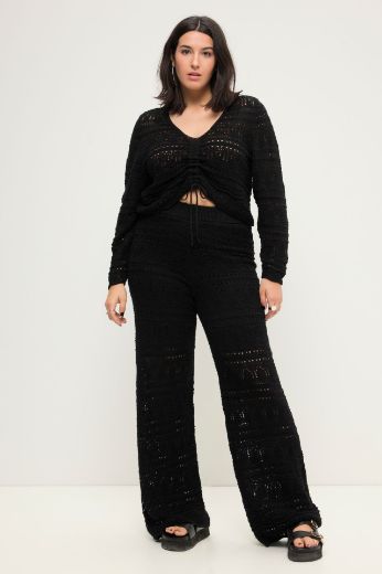 Plus size veliki brojevi Hlače pletene za punije