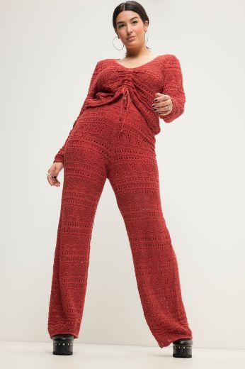Plus size veliki brojevi Hlače pletene za punije