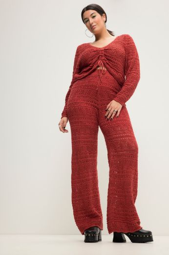 Plus size veliki brojevi Hlače pletene za punije