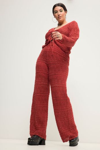 Plus size veliki brojevi Hlače pletene za punije