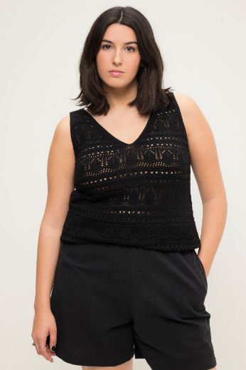 Plus size veliki brojevi Majica bez rukava pletena za punije