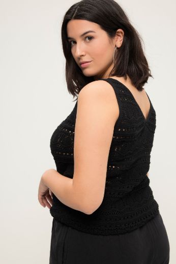 Plus size veliki brojevi Majica bez rukava pletena za punije