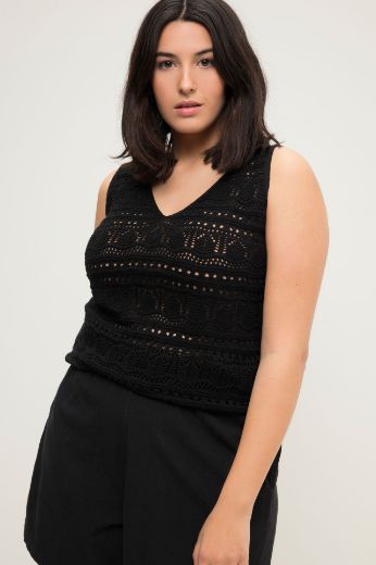 Plus size veliki brojevi Majica bez rukava pletena za punije