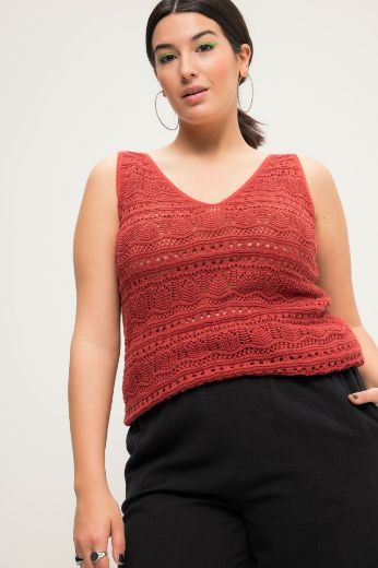 Plus size veliki brojevi Majica bez rukava pletena za punije