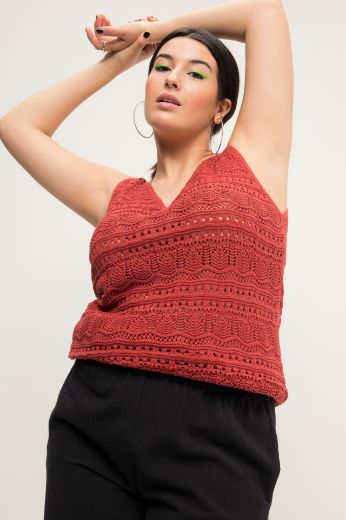 Plus size veliki brojevi Majica bez rukava pletena za punije