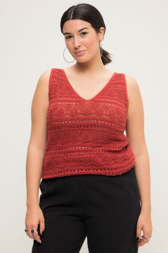 Plus size veliki brojevi Majica bez rukava pletena za punije