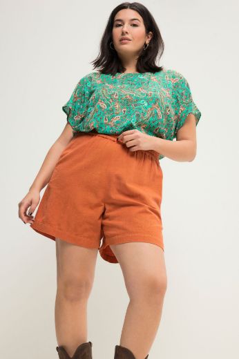 Plus size veliki brojevi Hlače kratke od lana za punije
