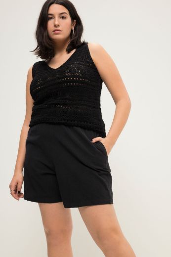 Plus size veliki brojevi Hlače kratke od lana za punije
