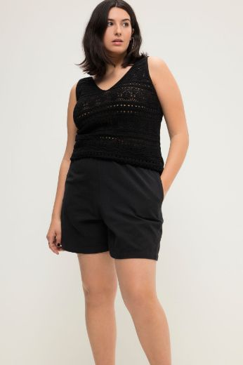 Plus size veliki brojevi Hlače kratke od lana za punije