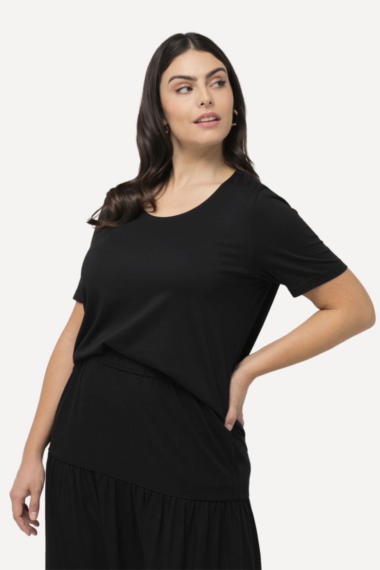 Plus size veliki brojevi Majica kratkih rukava okruglog ovratnika za punije