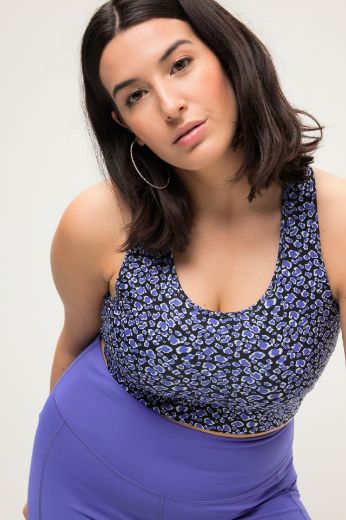 Plus size veliki brojevi Grudnjak sportski s leopard printom za punije