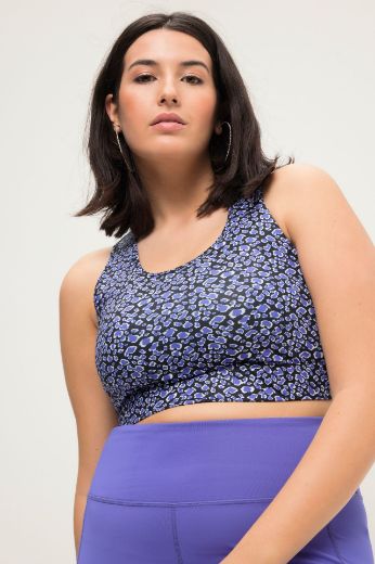 Plus size veliki brojevi Grudnjak sportski s leopard printom za punije