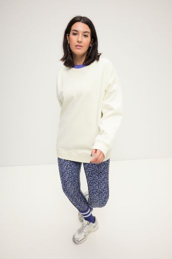 Plus size veliki brojevi Majica dugih rukava s natpisom na leđima za punije
