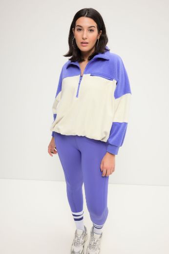 Plus size veliki brojevi Majica od flisa s patentnim zatvaračem za punije