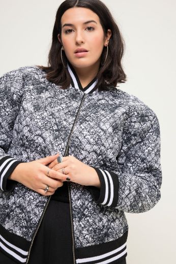 Plus size veliki brojevi Jakna kraćeg kroja s printom za punije