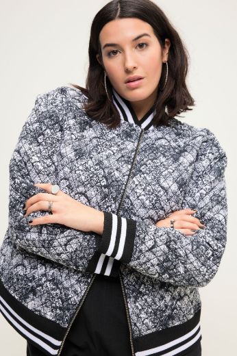 Plus size veliki brojevi Jakna kraćeg kroja s printom za punije