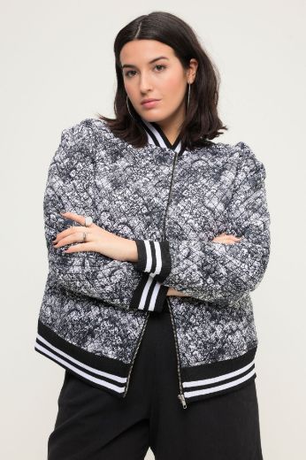 Plus size veliki brojevi Jakna kraćeg kroja s printom za punije