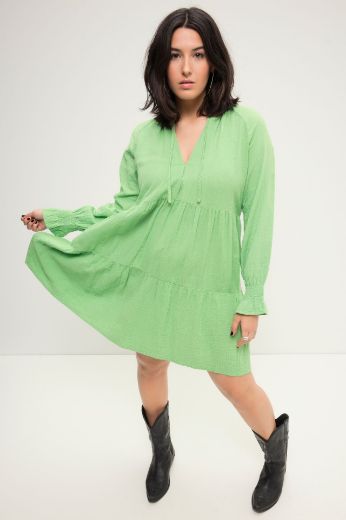 Plus size veliki brojevi Haljina dugih rukava za punije