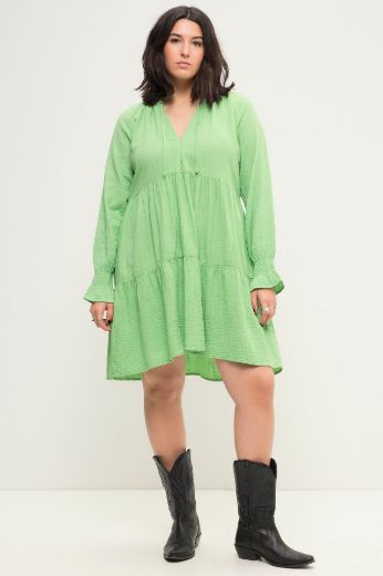 Plus size veliki brojevi Haljina dugih rukava za punije