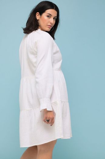 Plus size veliki brojevi Haljina dugih rukava za punije