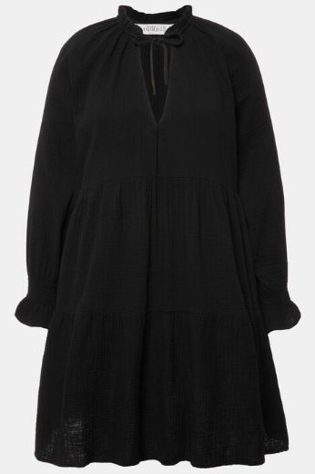 Plus size veliki brojevi Haljina dugih rukava za punije