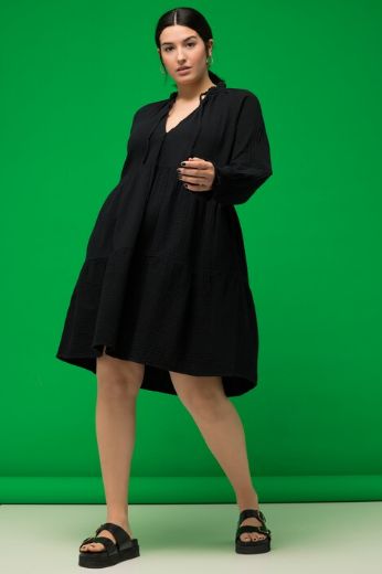 Plus size veliki brojevi Haljina dugih rukava za punije
