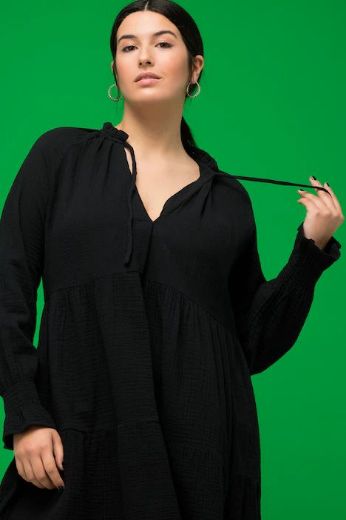 Plus size veliki brojevi Haljina dugih rukava za punije