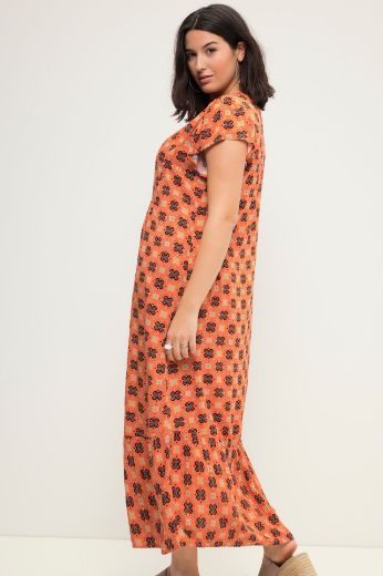 Plus size veliki brojevi Haljina maxi  A kroja s printom za punije