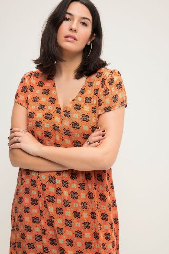 Plus size veliki brojevi Haljina maxi  A kroja s printom za punije