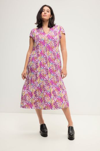 Plus size veliki brojevi Haljina A kroja spuštenih rukava za punije