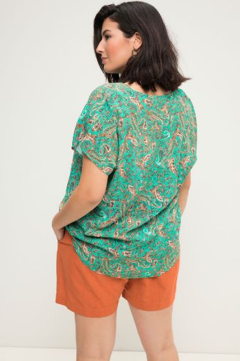Plus size veliki brojevi Bluza kratkih rukava s printom za punije