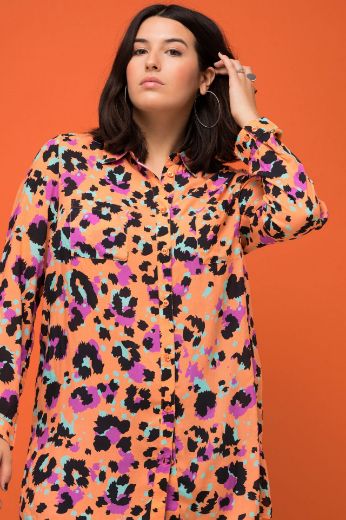 Plus size veliki brojevi Košulja dugih rukava životinjskog printa za punije