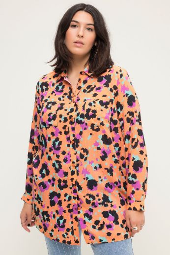 Plus size veliki brojevi Košulja dugih rukava životinjskog printa za punije