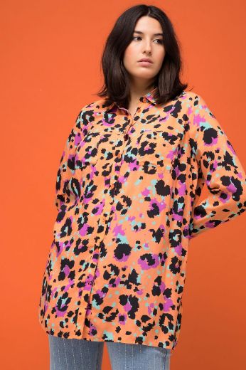 Plus size veliki brojevi Košulja dugih rukava životinjskog printa za punije