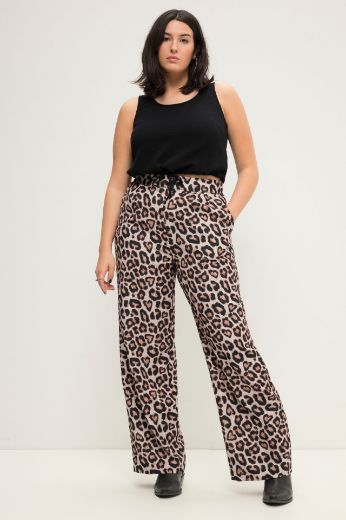 Plus size veliki brojevi Hlače s leopard printom za punije