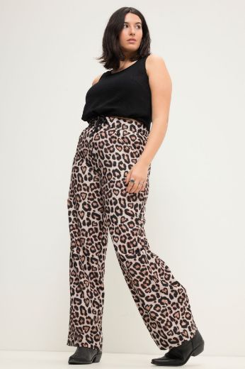 Plus size veliki brojevi Hlače s leopard printom za punije