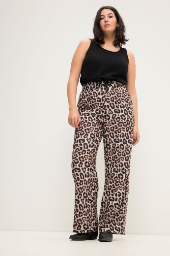 Plus size veliki brojevi Hlače s leopard printom za punije